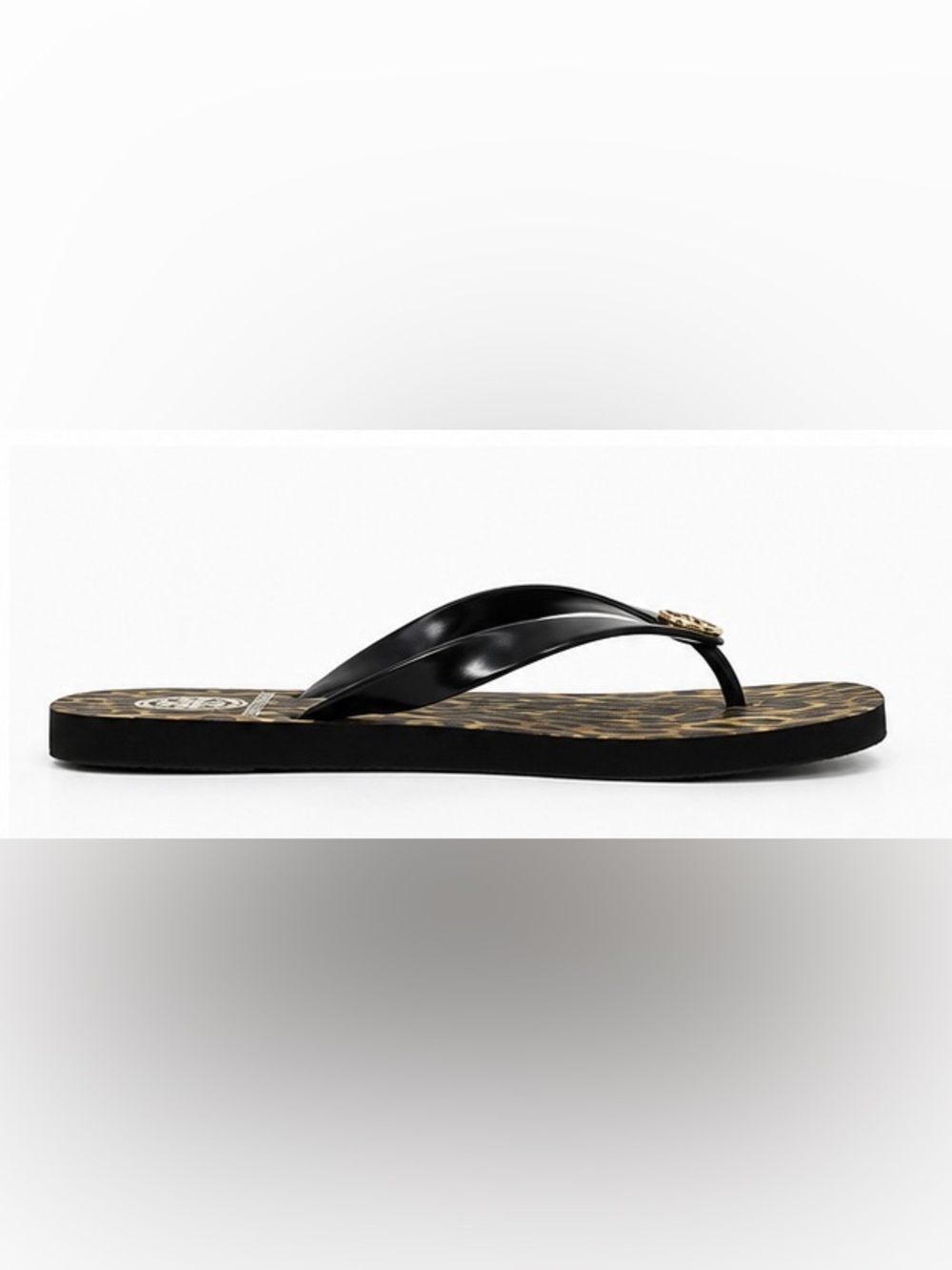 Tory Burch Leopard-Print Flip Flops with Black Straps and Gold Logo 🖤⭐️ - Picture 5 of 7